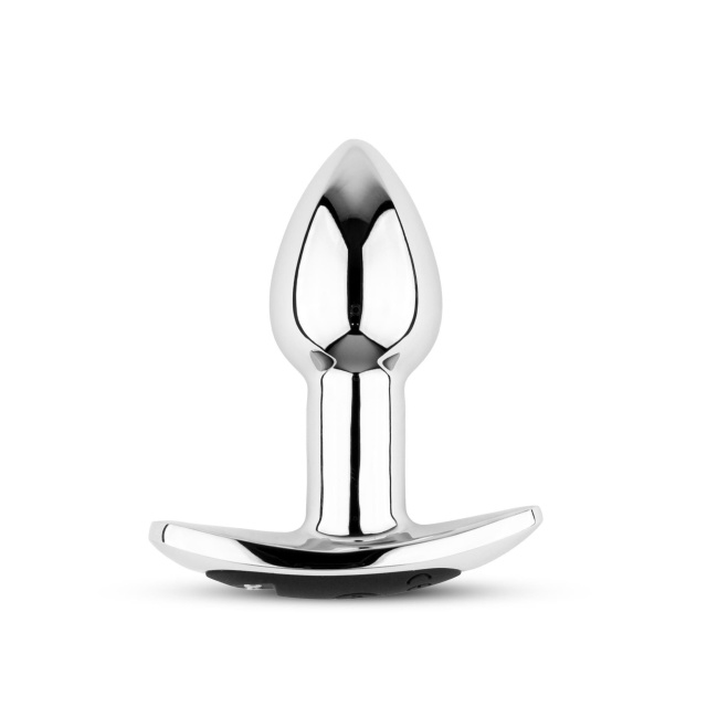 B - Series HeavyFun Metal Butt Plug S - Korek analny, Srebro, 7.5 cm, S