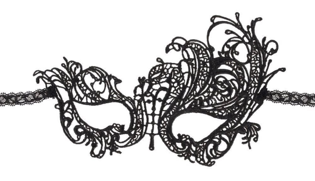 Cottelli ACCESSOIRES Orion - Maska, Czarny, One size