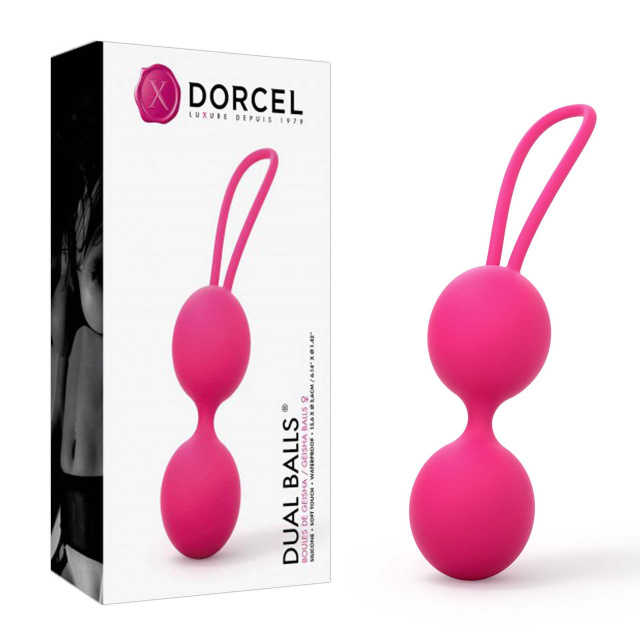 Вагінальні кульки Dorcel Dual Balls, 15.6 см (рожевий)
