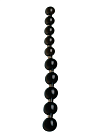 Анальные бусы Orion Anal Pearls, 27,5 см (черный)