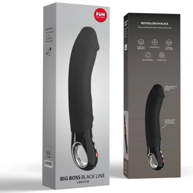 Вібратор Fun Factory Big Boss Black Line, 23.5 см (чорний)