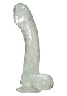 Фалоімітатор Lazy Buttcock, 17 см (прозорий)