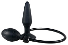 Анальна пробка True Black Inflatable Anal Plug, 15 см (чорний)
