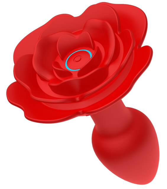Анальна пробка B-Series Cute Rose, 11.1 см (червоний)