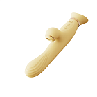 Wibrator królik Zalo Rose Rabbit Thruster, 25 cm (żółty)