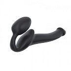 Безремневий страпон Strap-On-Me S, 24 см (чорний)