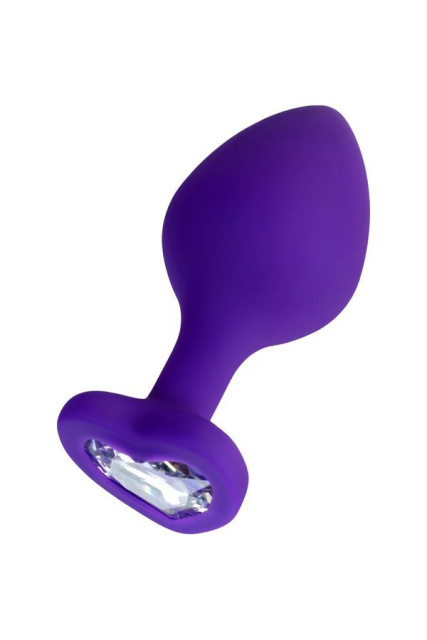 Toyfa Diamond Heart - Korek analny, Fioletowy, 8 cm