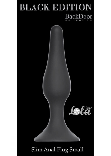 Lola Toys Plug-Slim - Korek analny, Czarny, 10.5 cm, S