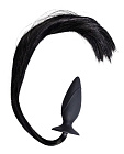 Анальна пробка Horny Pony Whip Plug, 12,5 см (чорний)
