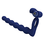 Віброкільце Pretty Love Hercules Penis Sheath III, 15,3 см (синій)