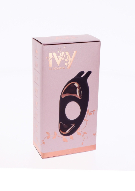 TOYJOY Ivy Lotus C-Ring - Pierścień erekcyjny, Czarny, 10 cm