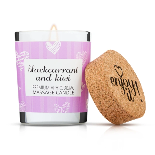 Масажна свічка Magnetifico Enjoy It! Blackcurrant & Kiwi, 70 мл
