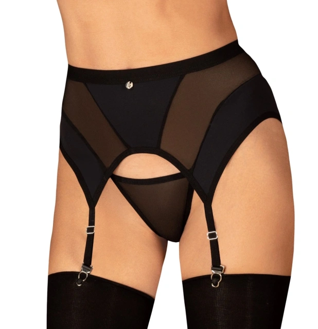 Пояс для чулок Obsessive Chic Amoria, M/L (черный)