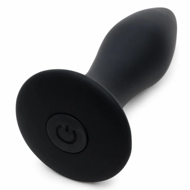 Korek analny z wibracją Fifty Shades of Grey, 8,5 cm (czarny)