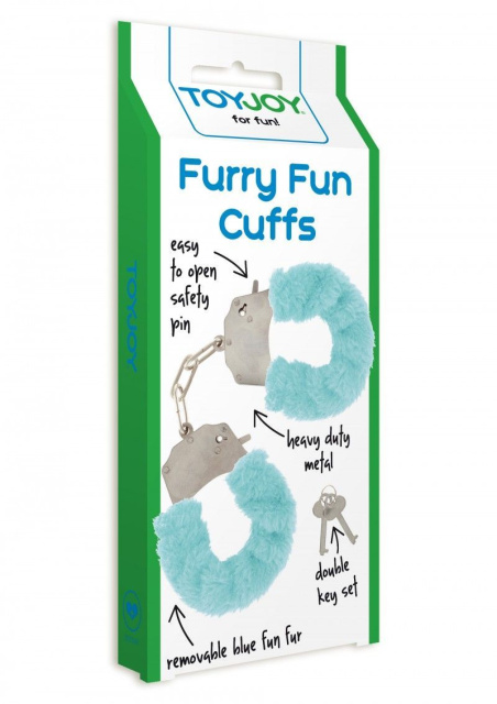 Наручники Furry Fun Cuffs, 28 см (блакитний)