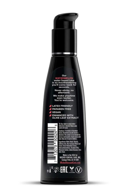 Wicked Sensual Care Aqua Watermelon - Lubrykant na bazie wody, 120 ml