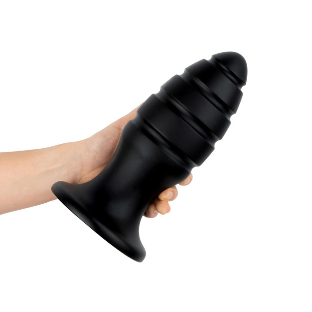 Buttr Aftershock - Korek analny, Czarny, 23 cm