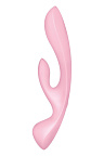 Вібратор-кролик Satisfyer Triple Oh, 24 см (рожевий)