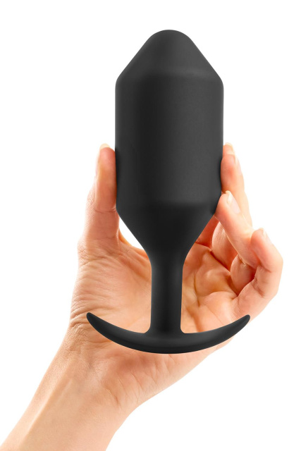 Korek analny B-Vibe Snug Plug 6, 16 cm (czarny)
