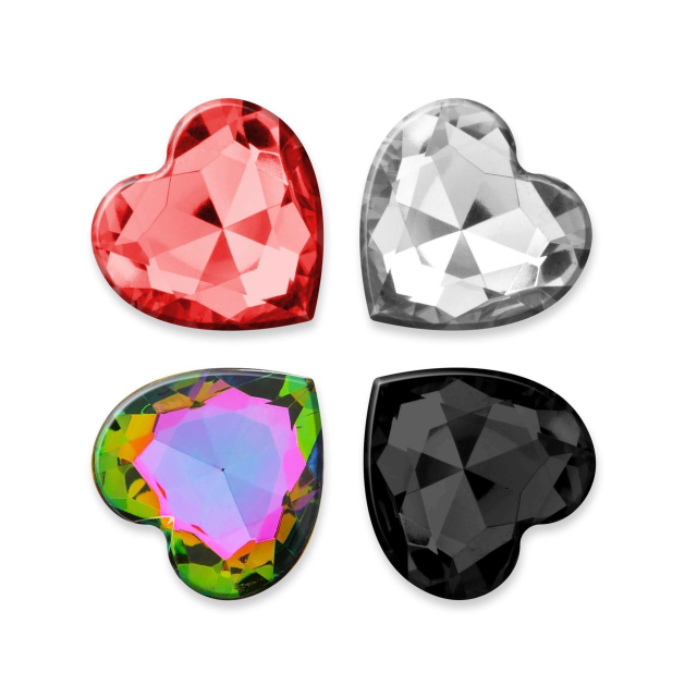 Crushious Cuore Small - Korek analny, Czarny, 7 cm, S