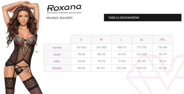 Комплект белья Roxana 6449, M (черный)