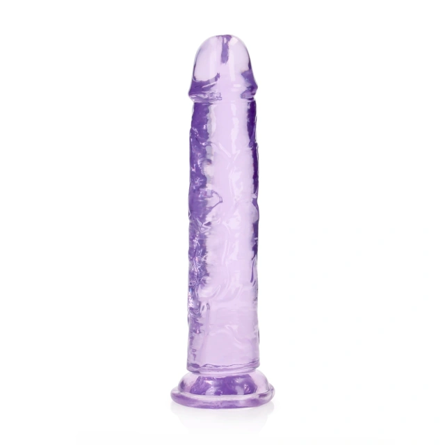 Фаллоимитатор RealRock Crystal Clear 9'', 25 см (фиолетовый)
