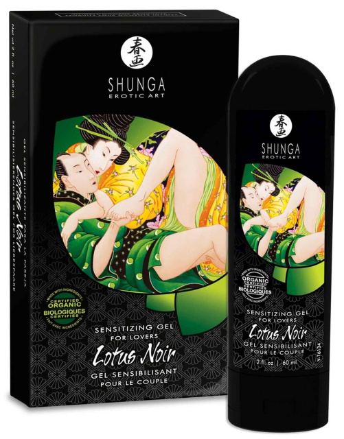 Збуджувальний гель унісекс Shunga Lotus Noir, 60 мл