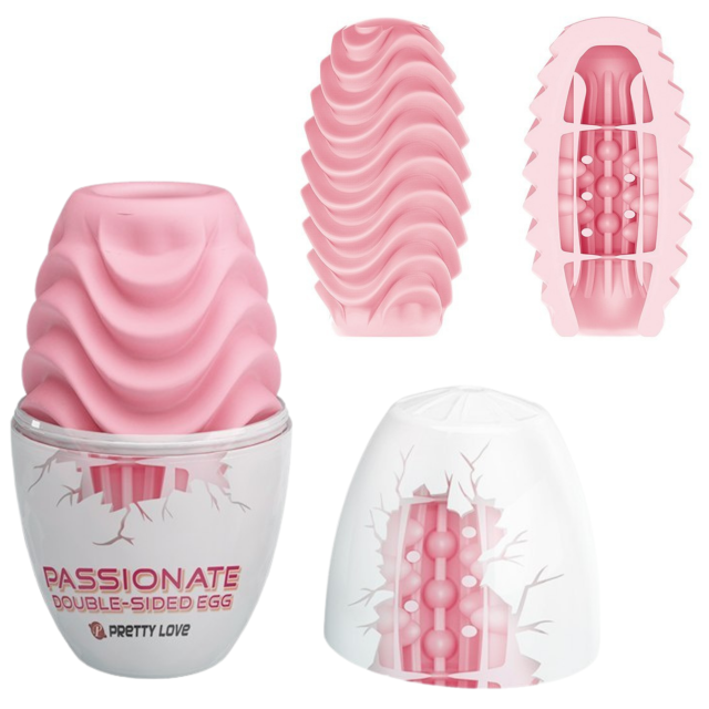 Мастурбатор яйце Pretty Love Passionate Double Sided Egg (рожевий)