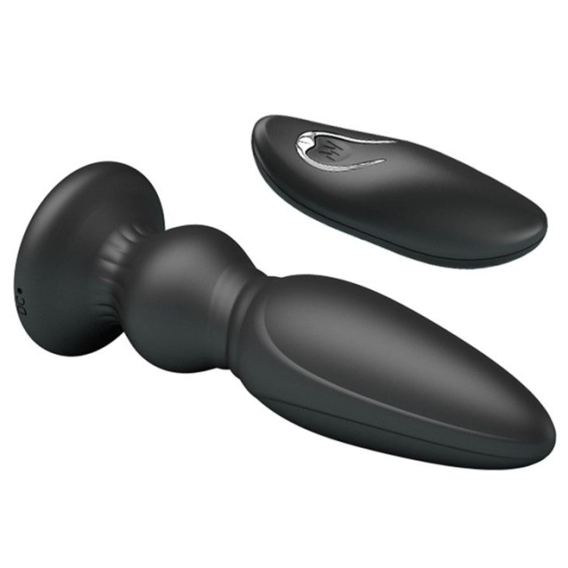 EROSPACE Deeplo - Korek analny, Czarny, 12, 5 cm