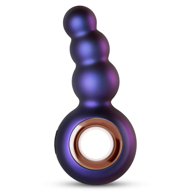 Hueman Outer Space Vibrating Anal Plug - Korek analny, Fioletowy, 13, 2 cm