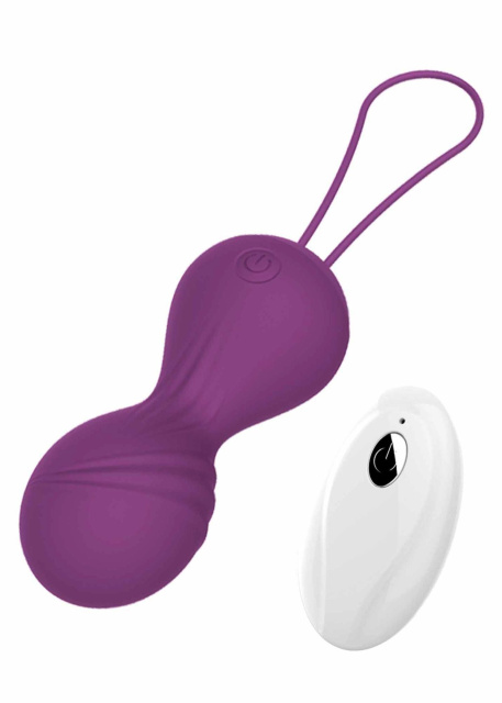 Вагінальні кульки Boss Remote Control Tighten, 8 см (фіолетовий)