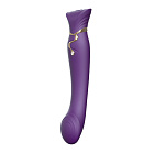 Вибратор Zalo Queen G-Spot Pulse Wave, 21,5 см (фиолетовый)