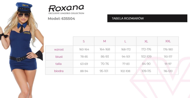 Эротический костюм Roxana 6355, L (синий)
