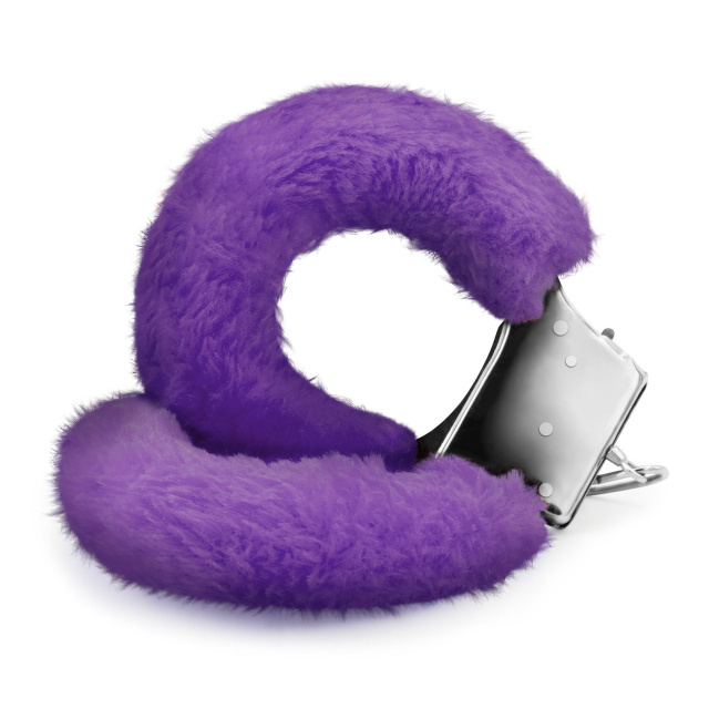 Crushious Love Cuffs Furry - Kajdanki, Fioletowy