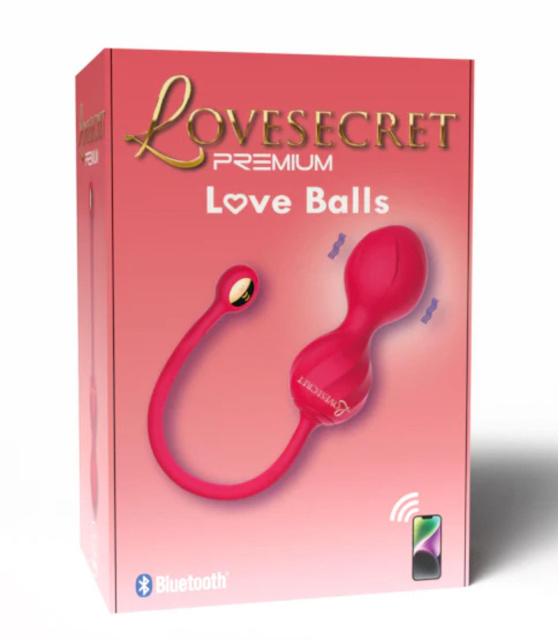 Вагінальні кульки Lovesecret Premium Love Balls App Function, 21.8 см (рожевий)