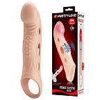 Pretty Love Penis Sleeve Brad - Nakładka na penisa, W kolorze cielistym, 21.3 cm