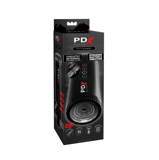 Автоматический мастурбатор Pipedream Pdx Elite Moto Blower Clean (черный с прозрачным)