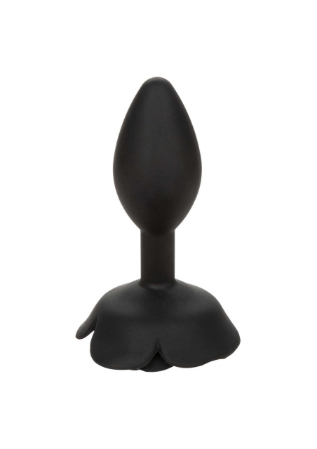 CalExotics Rose Anal Plug Large - Korek analny, Czarny, 10.2 cm