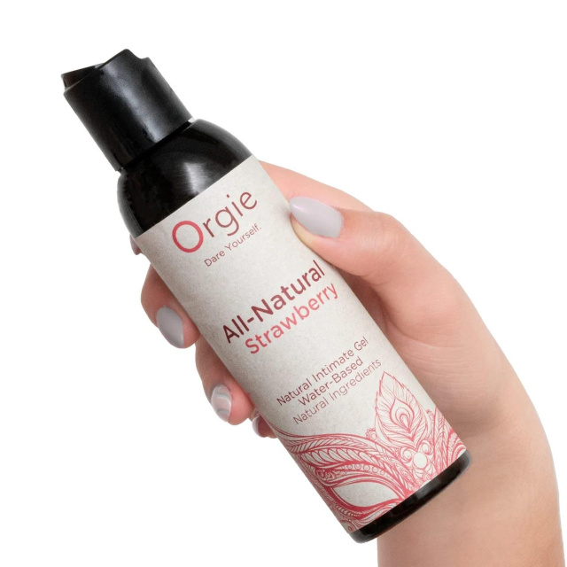 Лубрикант на водній основі Orgie All-Natural Strawberry, 150 мл