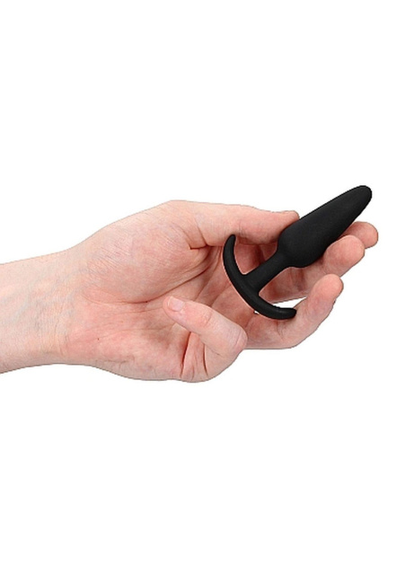 ShotsToys Slim Butt Plug - Korek analny, Czarny, 8.3 cm