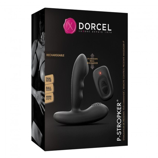 Масажери простати Dorcel P-Stroker, 11,2 см (чорний)