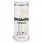 Неоновый фаллоимитатор Love To Love Dildolls Fantasia, 14,8 см (радужный)