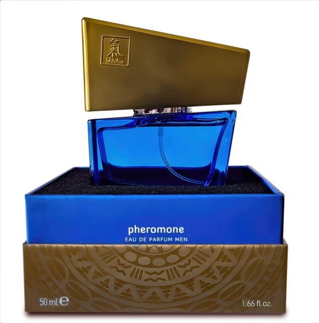 Духи з феромонами для чоловіків Hot Shiatsu Pheromon Fragrance Man Darkblue, 50 мл