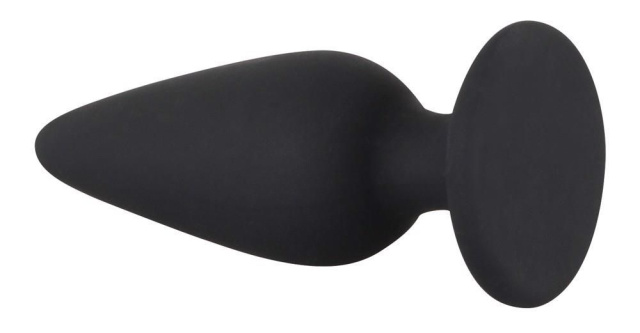 Black Velvets Heavy Plug Small - Korek analny, Czarny, 7, 8 cm