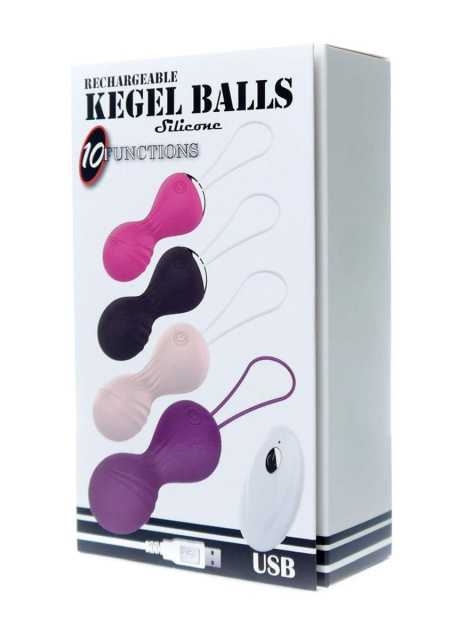 Вагінальні кульки Boss Remote Control Tighten, 8 см (фіолетовий)