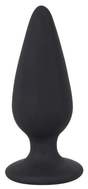 Black Velvets Heavy Plug Medium - Korek analny, Czarny, 8, 9 cm