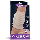 Насадка на пенис Knights Ring Vibrating Spiral, 10 см (белый)