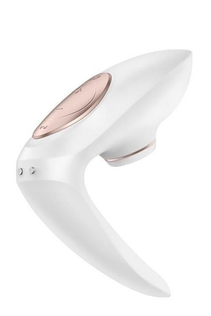 Вібратор з вакуумною стимуляцією для пар Satisfyer Pro 4 Couples, 12,3 см (білий)