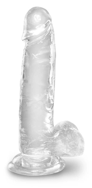 Pipedream King Cock 7 Inch - Dildo, Przezroczysty, 17.8 cm