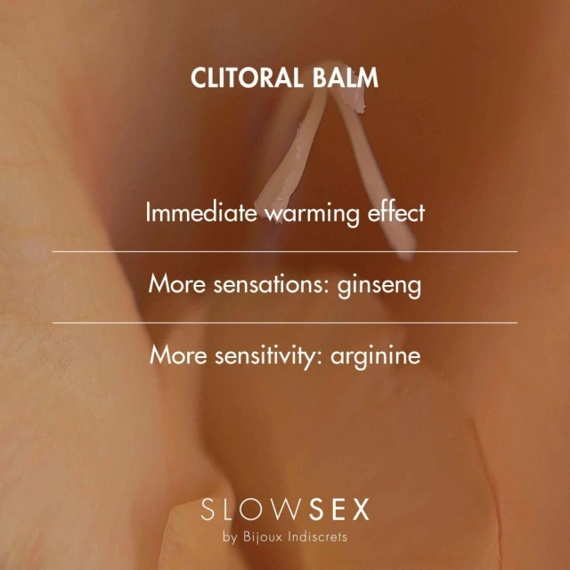 Bijoux Indiscrets Slow Sex Clitoral Balm - Balsam stymulujący dla kobiet, Przezroczysty, 10 ml